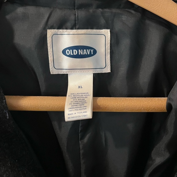 Old Navy Women's Black Hooded Coat - Picture 3 of 4